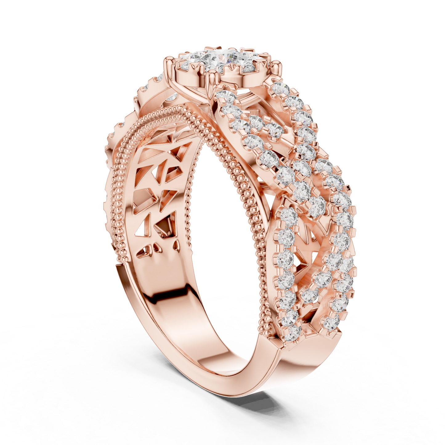 Round Halo Lab Grown Diamond Ring