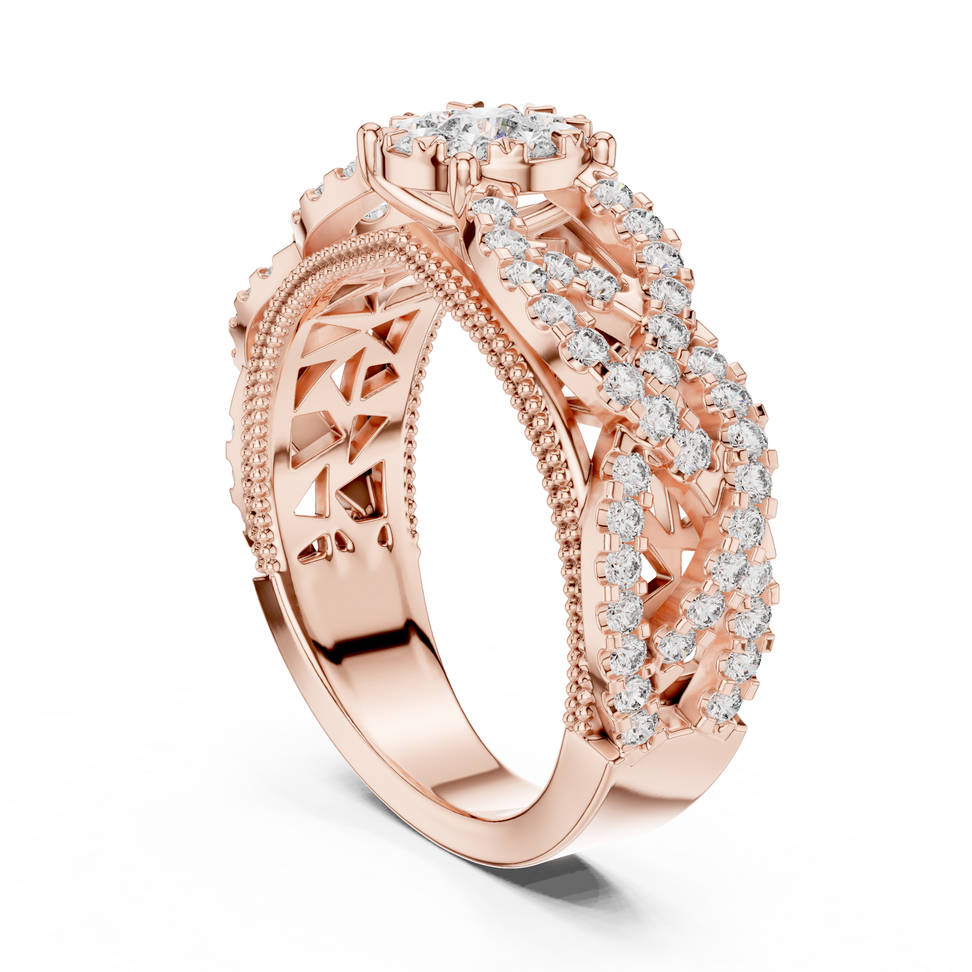 Round Halo Lab Grown Diamond Ring