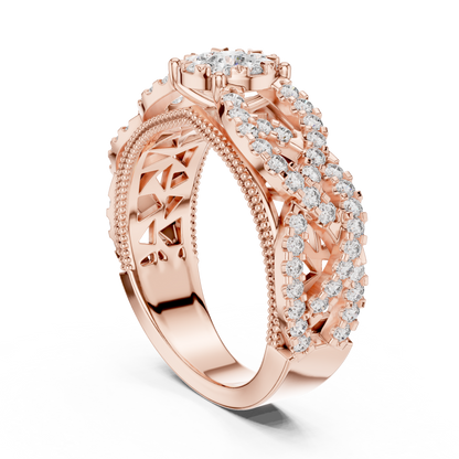 Round Halo Lab Grown Diamond Ring