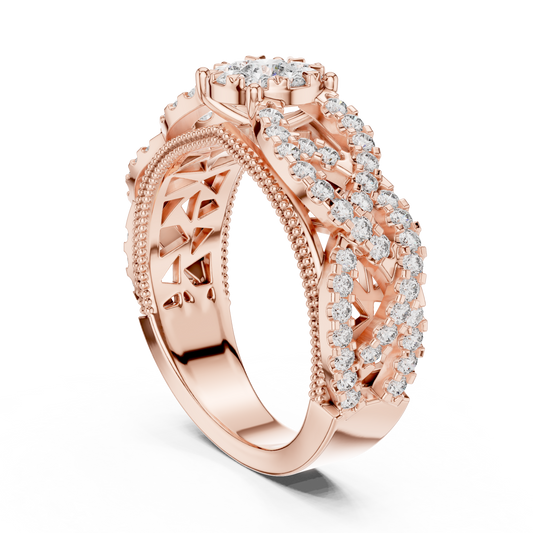 Round Halo Lab Grown Diamond Ring