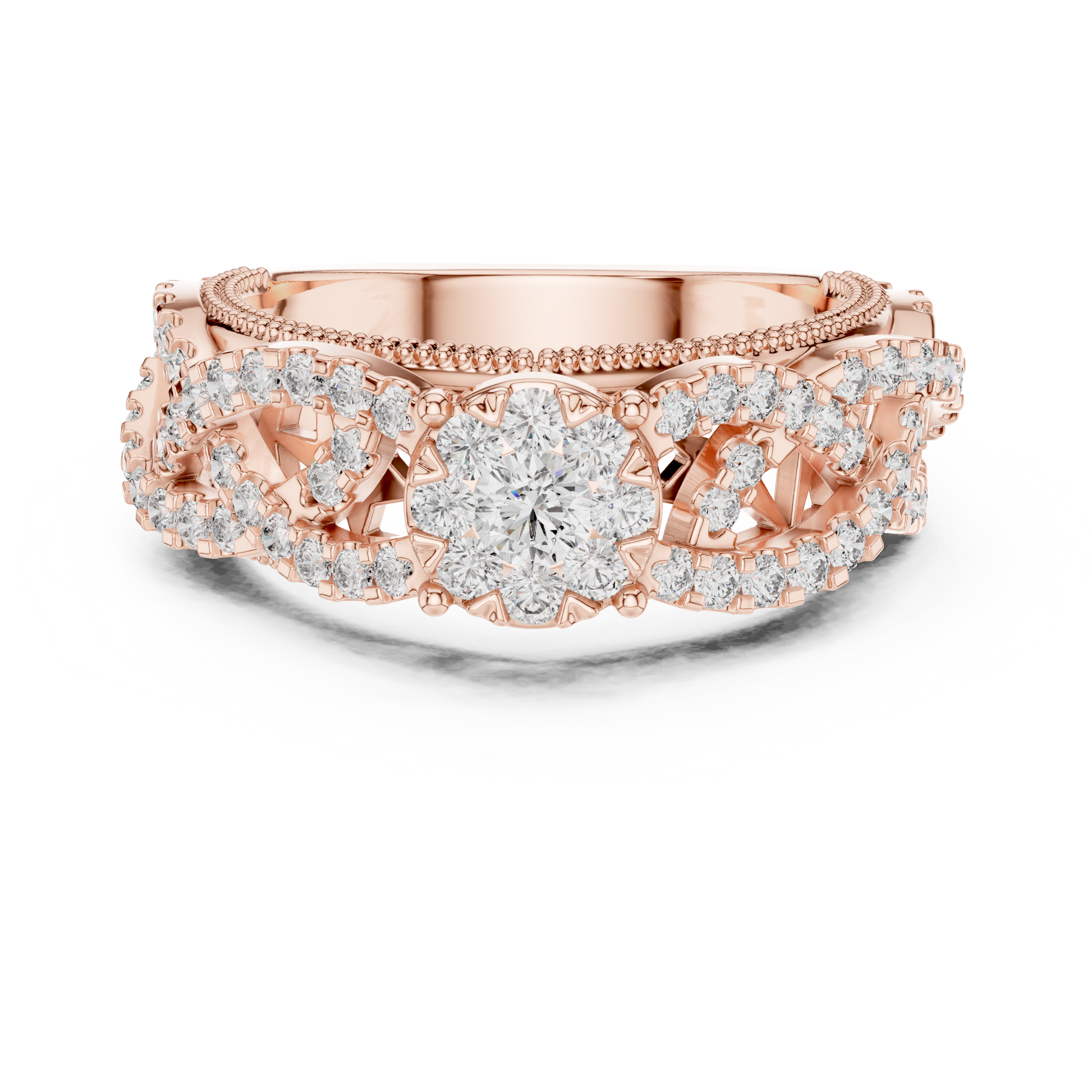Round Halo Lab Grown Diamond Ring