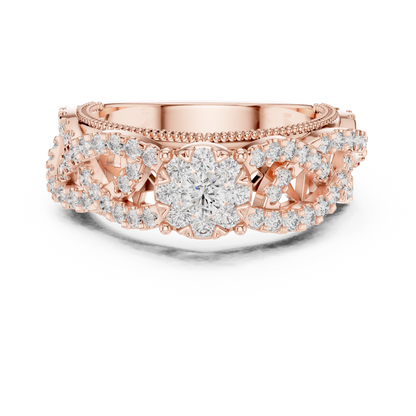 Round Halo Lab Grown Diamond Ring