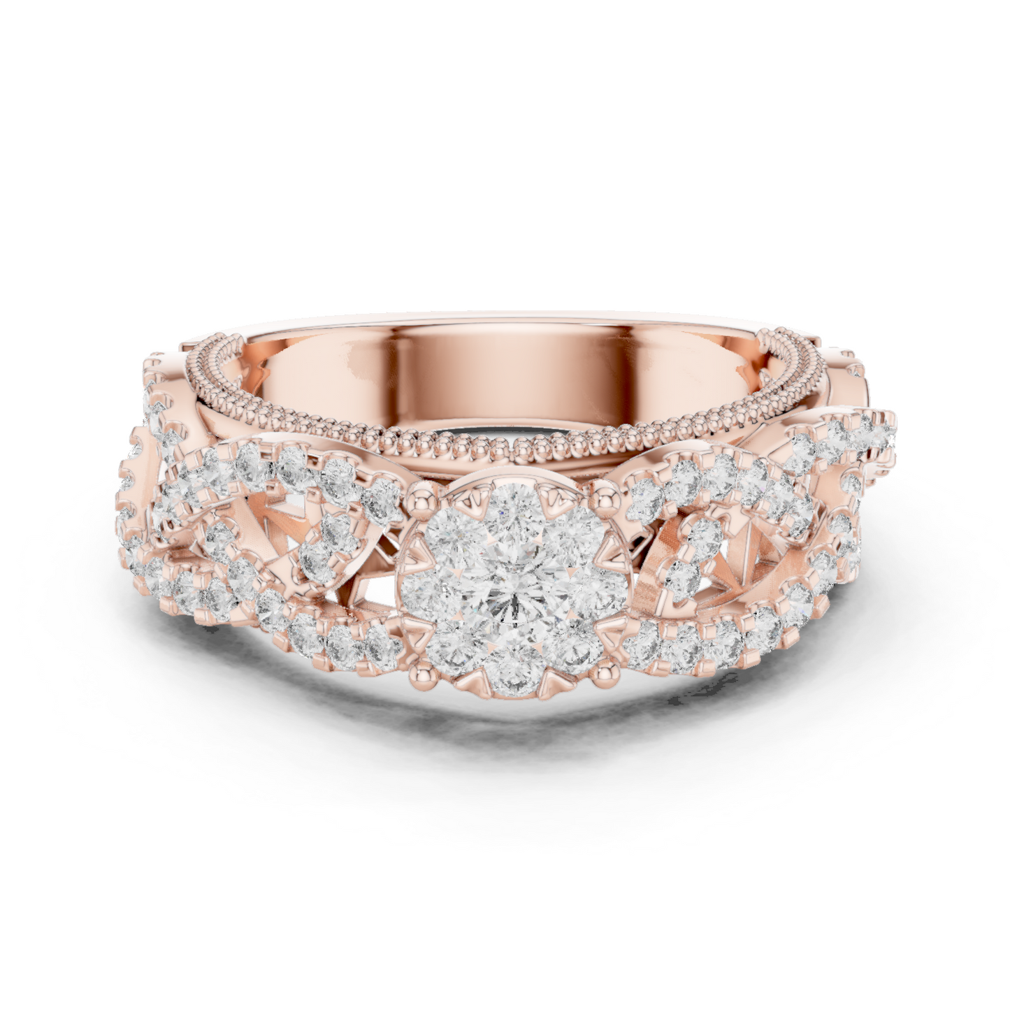 Round Halo Lab Grown Diamond Ring