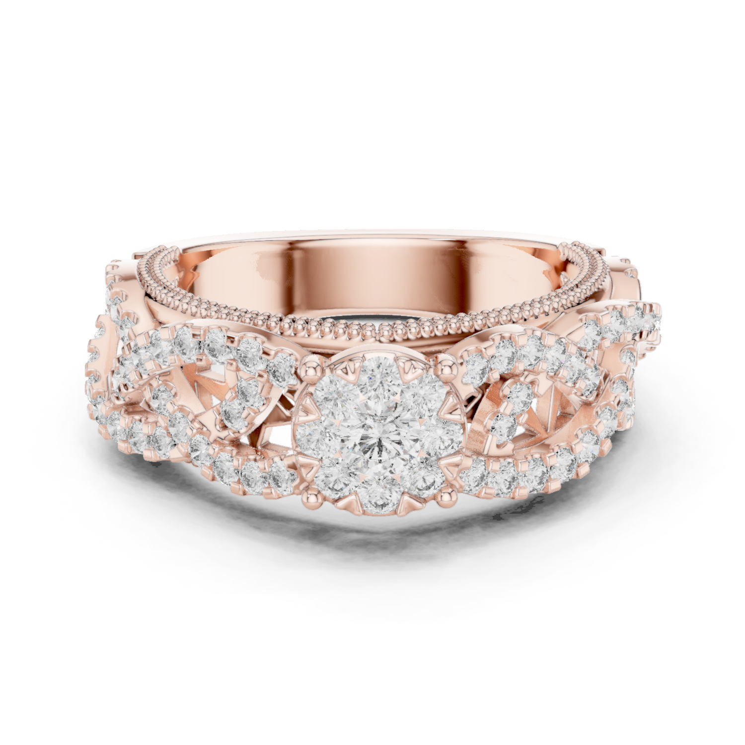 Round Halo Lab Grown Diamond Ring