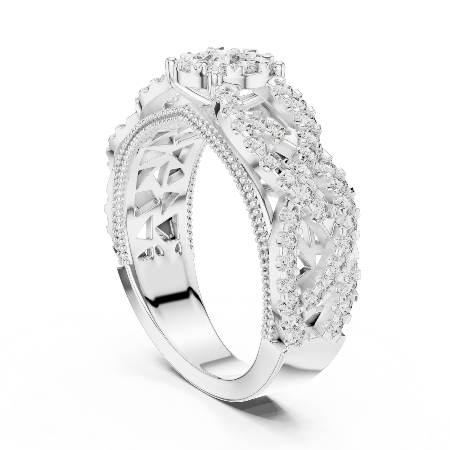 Round Halo Lab Grown Diamond Ring