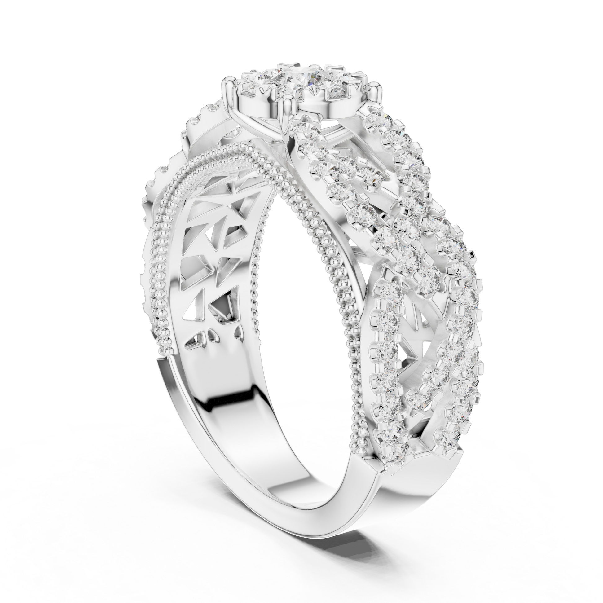 Round Halo Lab Grown Diamond Ring