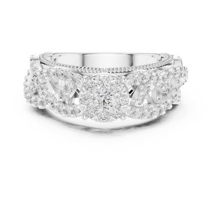 Round Halo Lab Grown Diamond Ring
