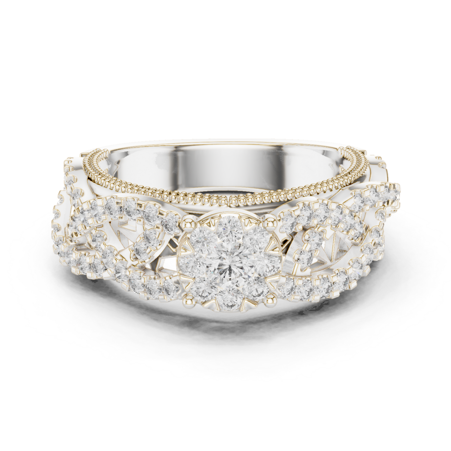 Round Halo Lab Grown Diamond Ring