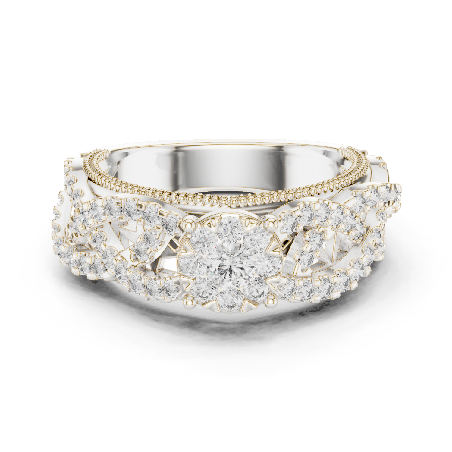 Round Halo Lab Grown Diamond Ring