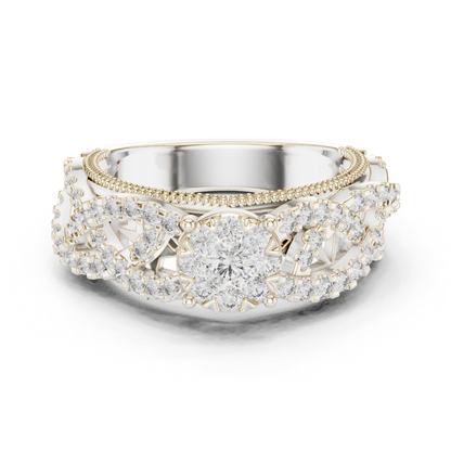 Round Halo Lab Grown Diamond Ring