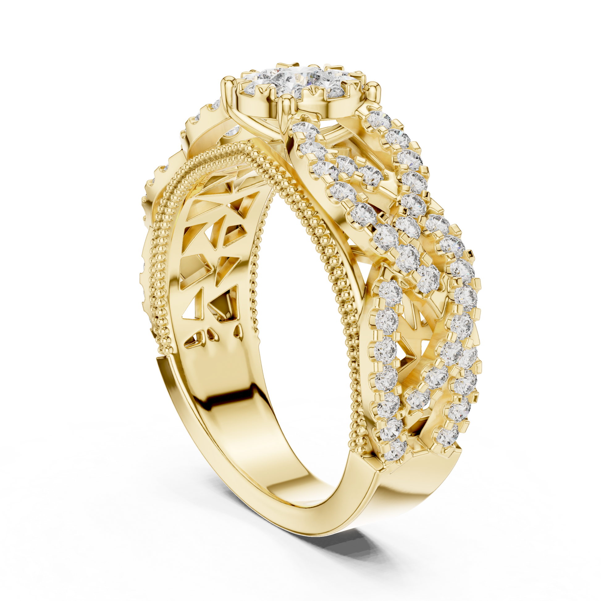 Round Halo Lab Grown Diamond Ring