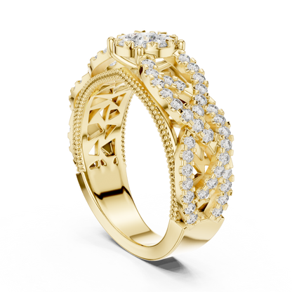 Round Halo Lab Grown Diamond Ring