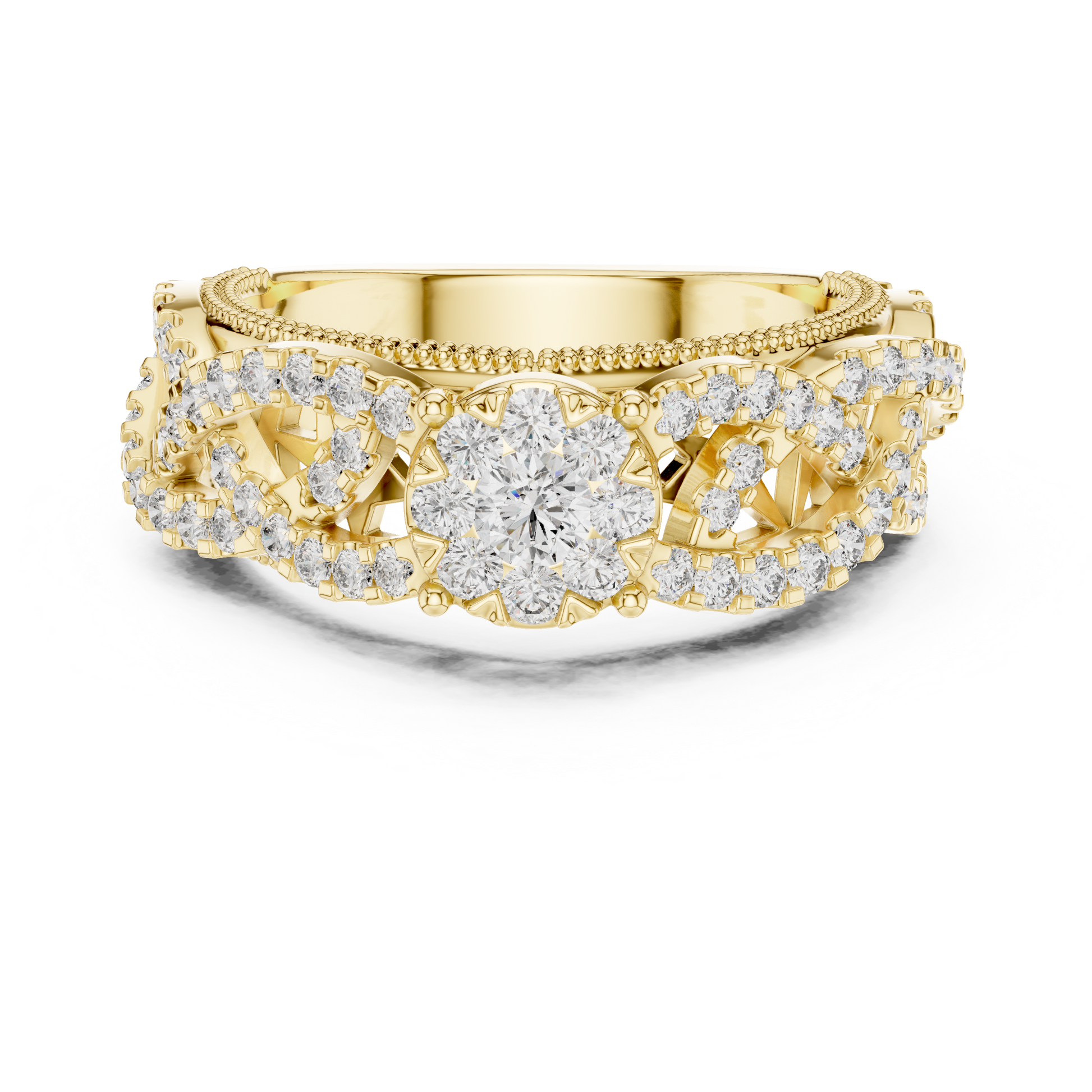 Round Halo Lab Grown Diamond Ring