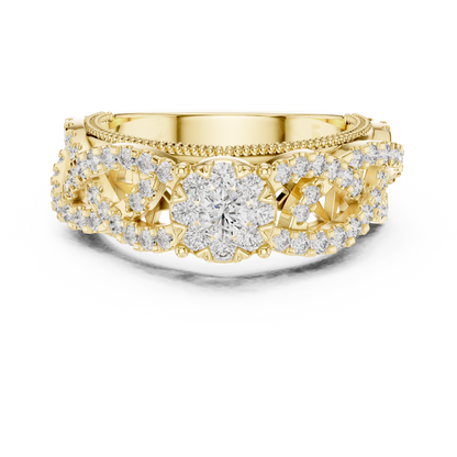 Round Halo Lab Grown Diamond Ring