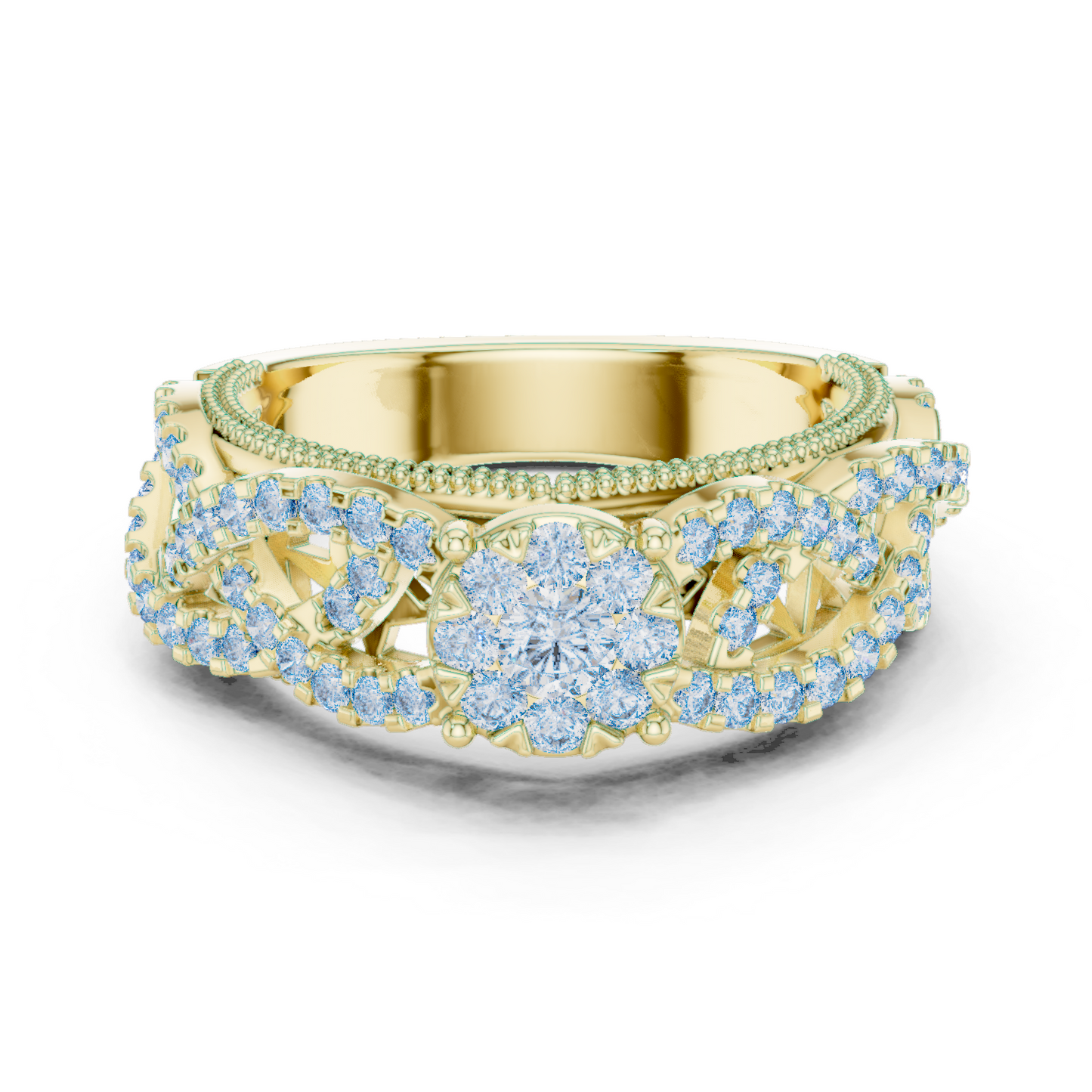 Round Halo Lab Grown Diamond Ring