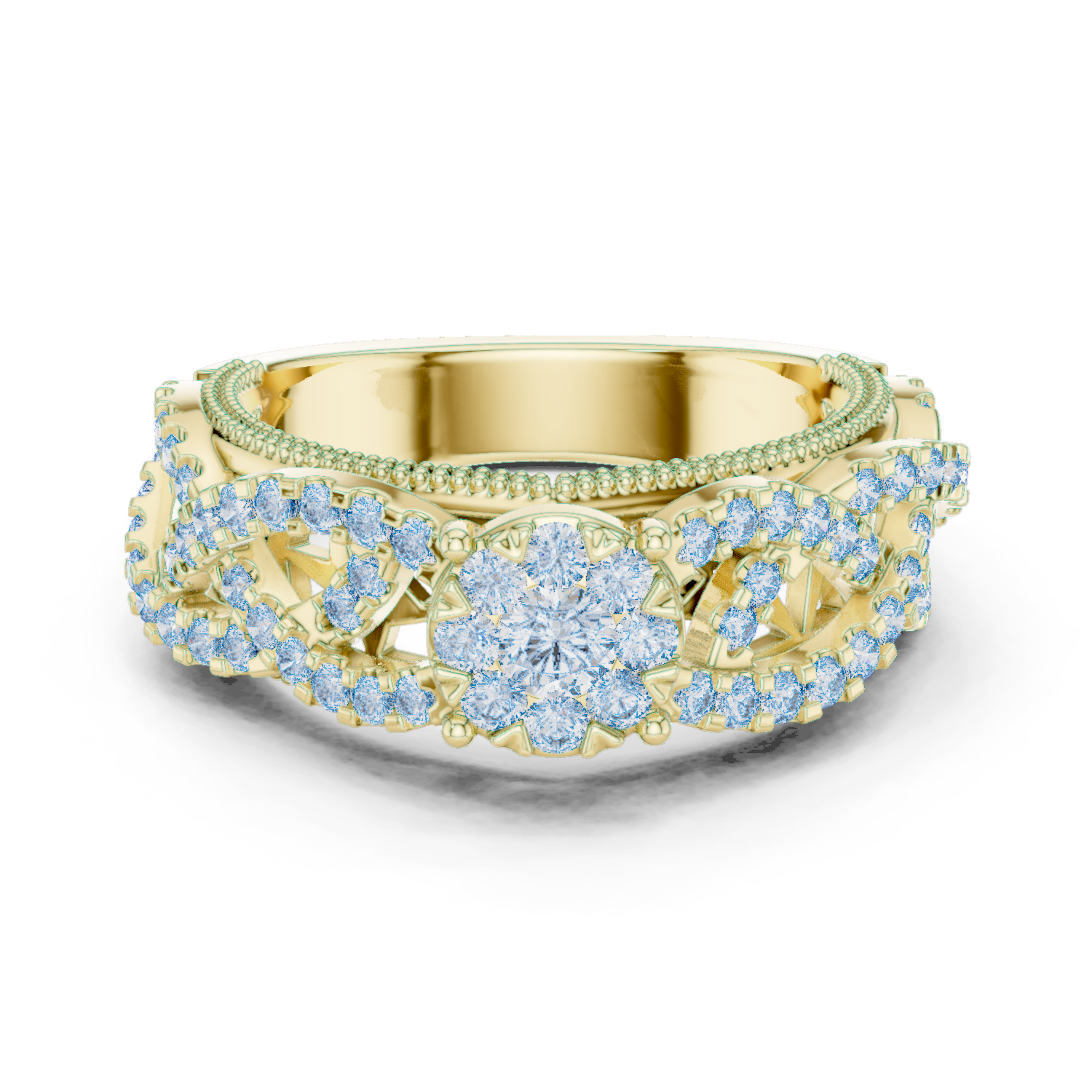 Round Halo Lab Grown Diamond Ring
