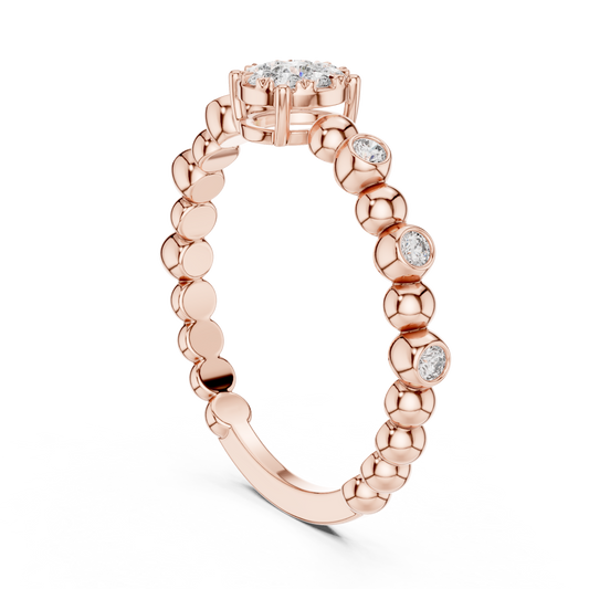 Mixed Shape Lab Grown Diamond Halo Ring