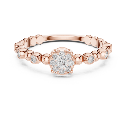 Mixed Shape Lab Grown Diamond Halo Ring