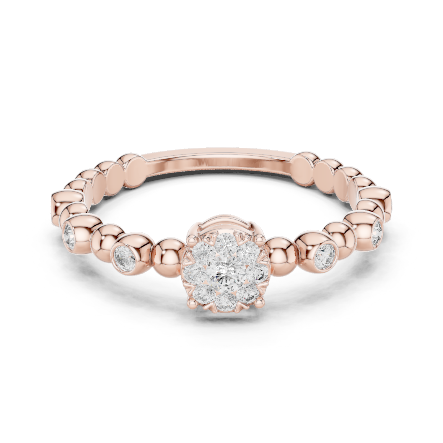 Mixed Shape Lab Grown Diamond Halo Ring