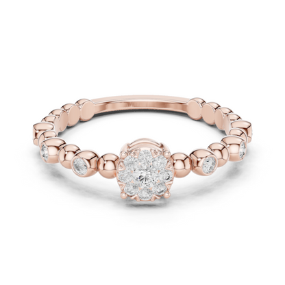 Mixed Shape Lab Grown Diamond Halo Ring