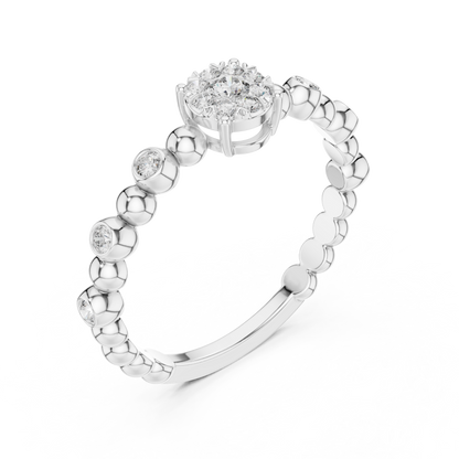 Mixed Shape Lab Grown Diamond Halo Ring