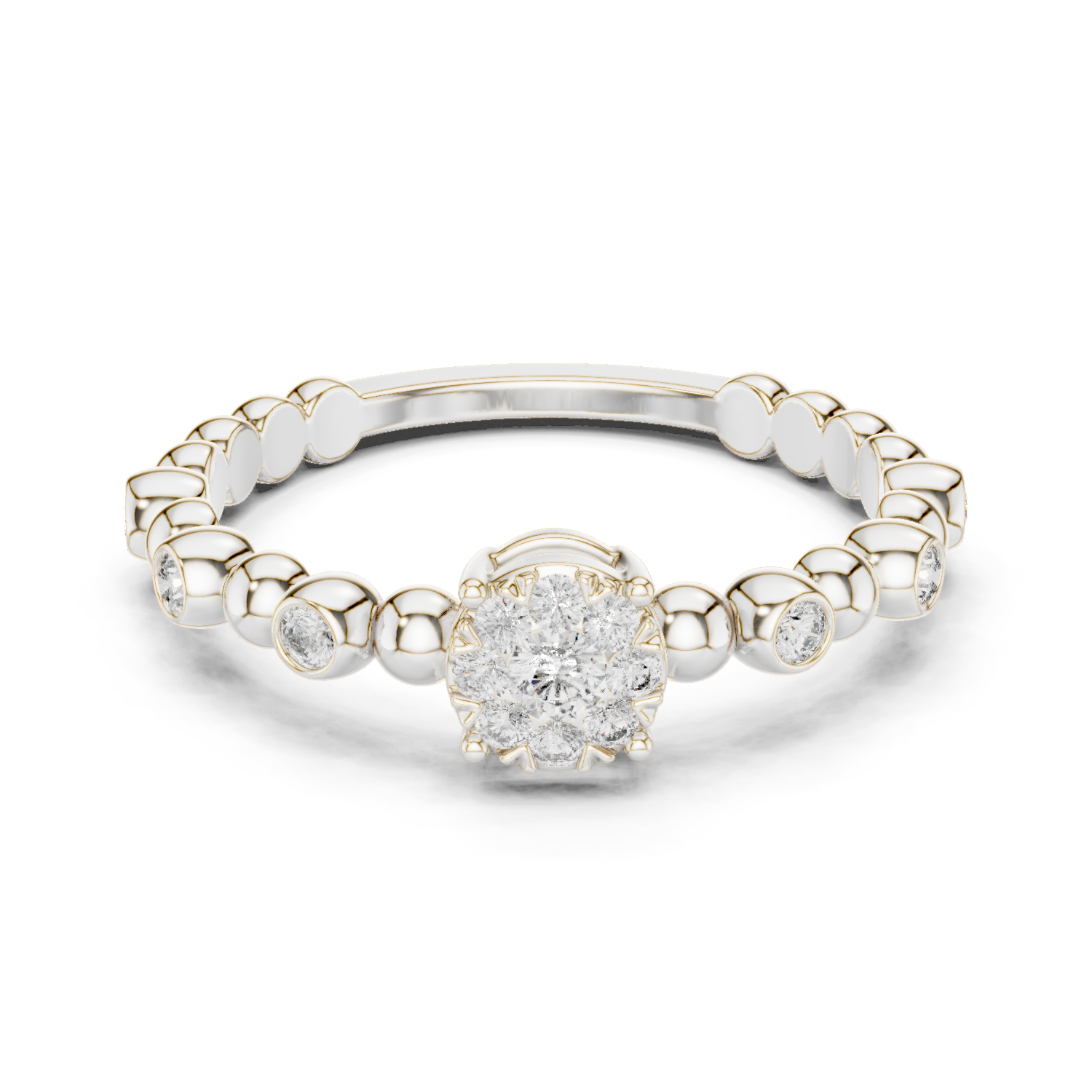 Mixed Shape Lab Grown Diamond Halo Ring