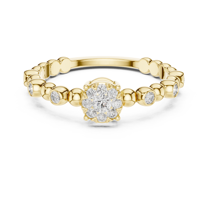 Mixed Shape Lab Grown Diamond Halo Ring