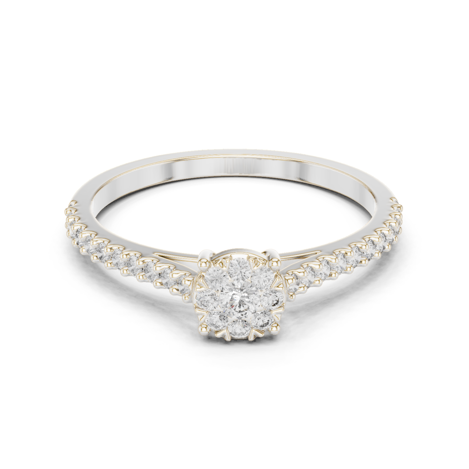 Round Halo Lab Grown Diamond Ring