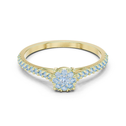 Round Halo Lab Grown Diamond Ring