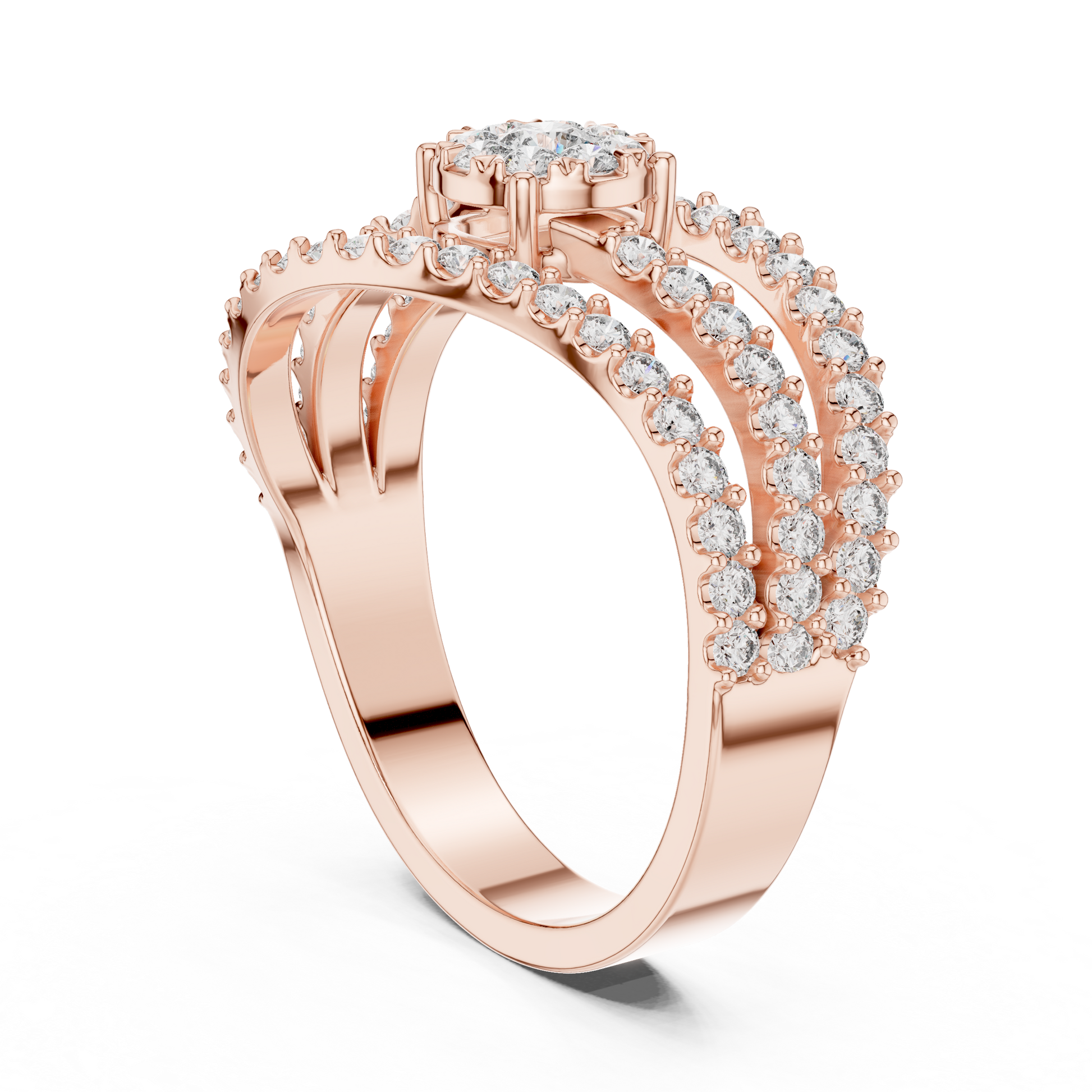 Round Halo Lab Grown Diamond Ring