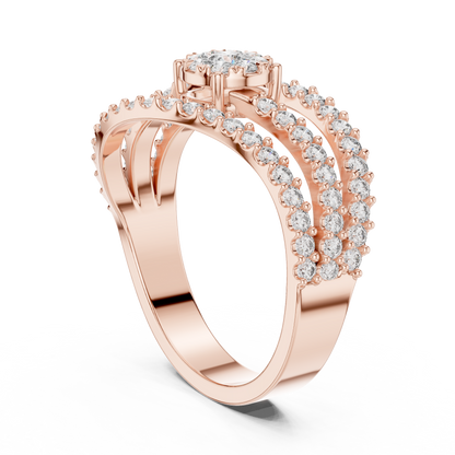Round Halo Lab Grown Diamond Ring