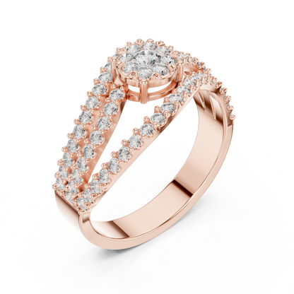 Round Halo Lab Grown Diamond Ring