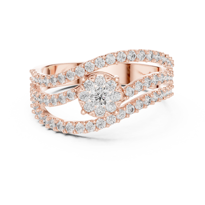 Round Halo Lab Grown Diamond Ring