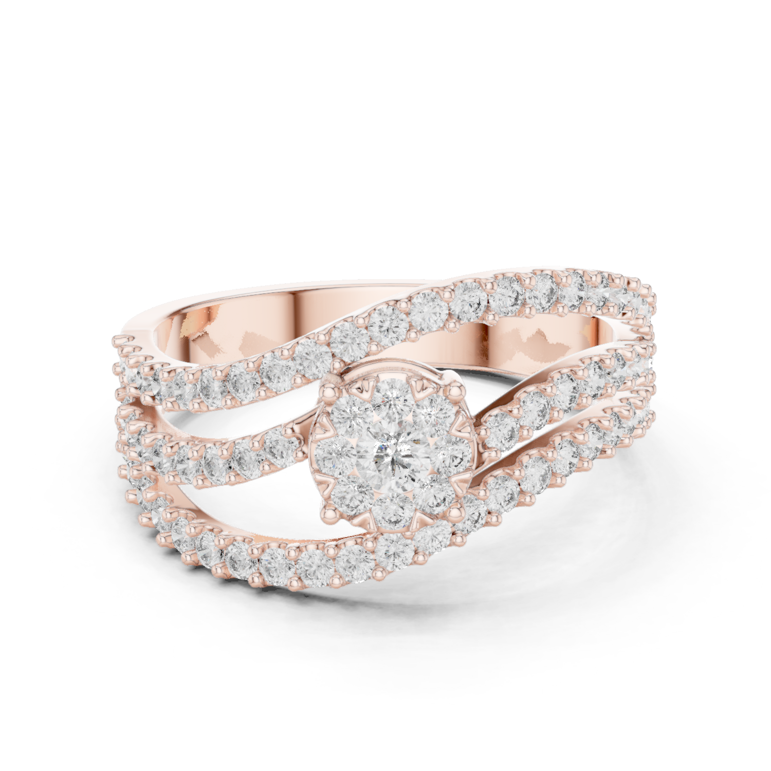Round Halo Lab Grown Diamond Ring