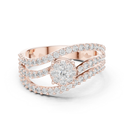 Round Halo Lab Grown Diamond Ring