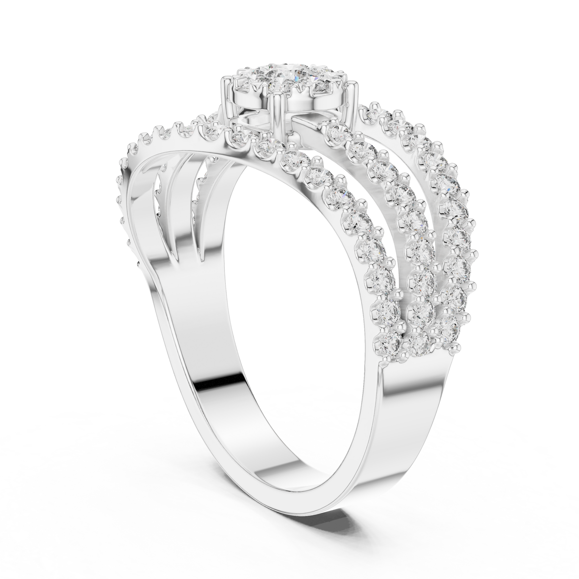 Round Halo Lab Grown Diamond Ring
