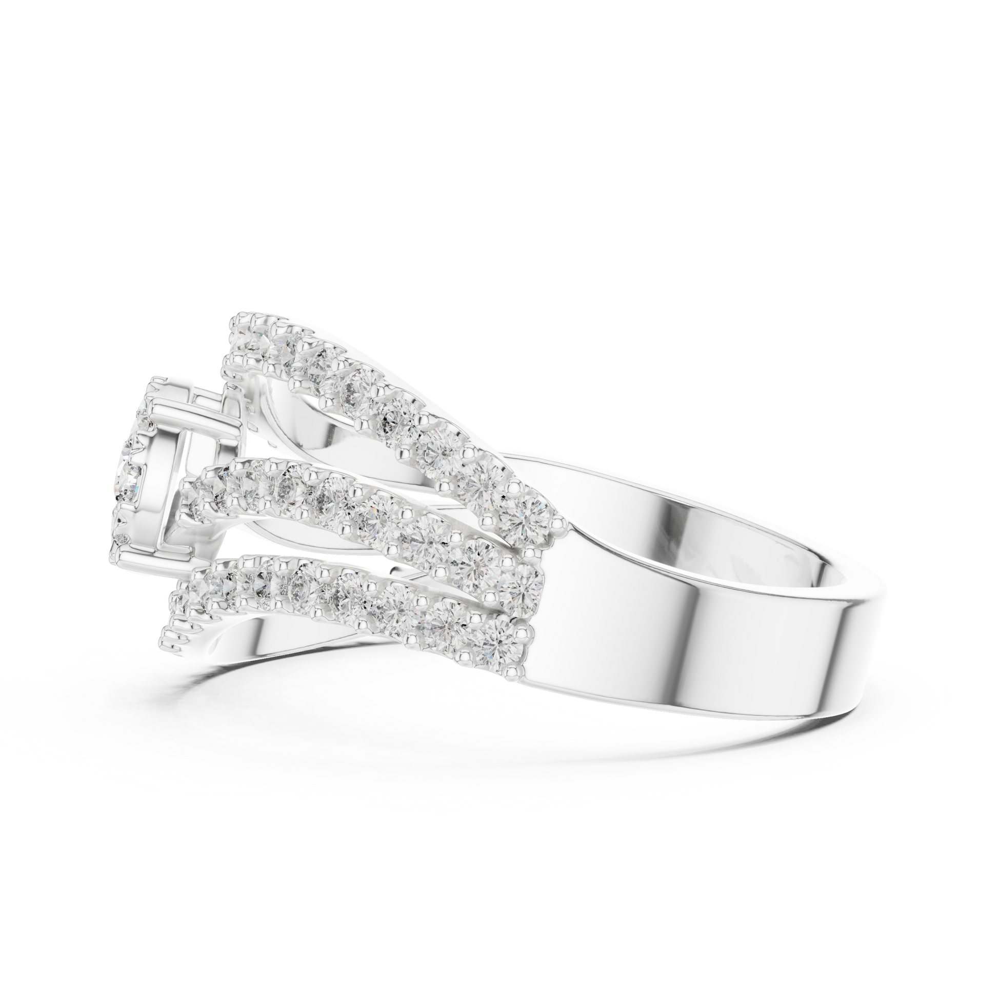 Round Halo Lab Grown Diamond Ring