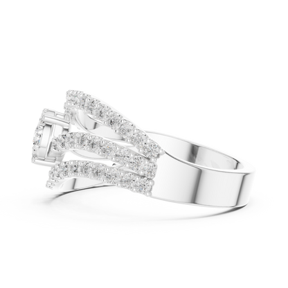 Round Halo Lab Grown Diamond Ring