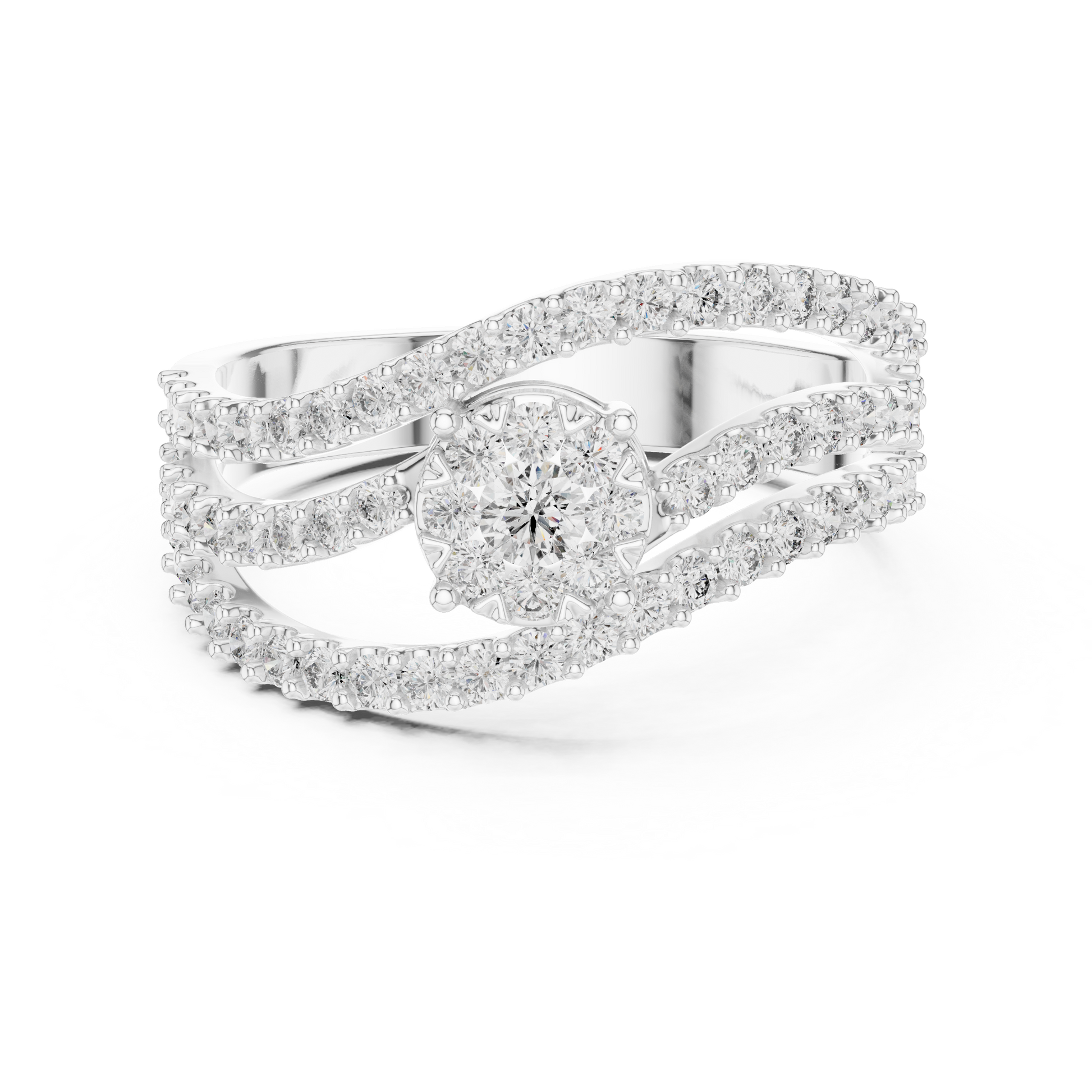Round Halo Lab Grown Diamond Ring