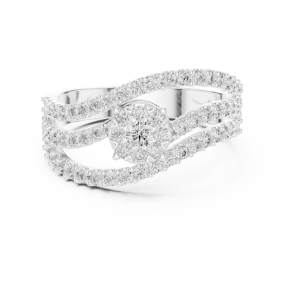 Round Halo Lab Grown Diamond Ring