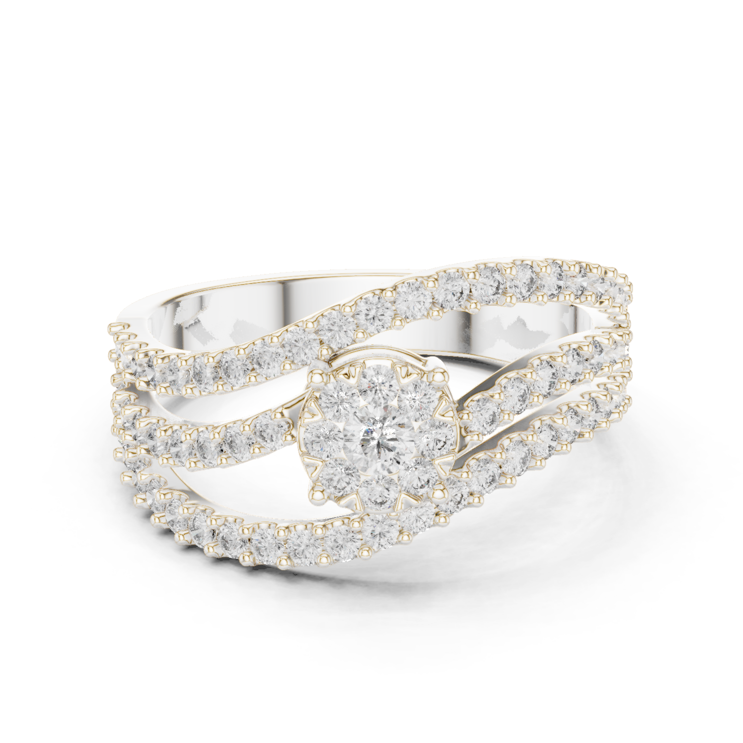 Round Halo Lab Grown Diamond Ring