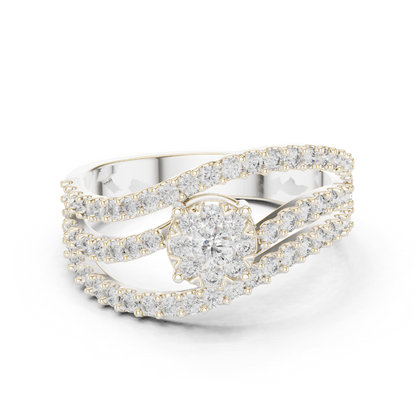 Round Halo Lab Grown Diamond Ring