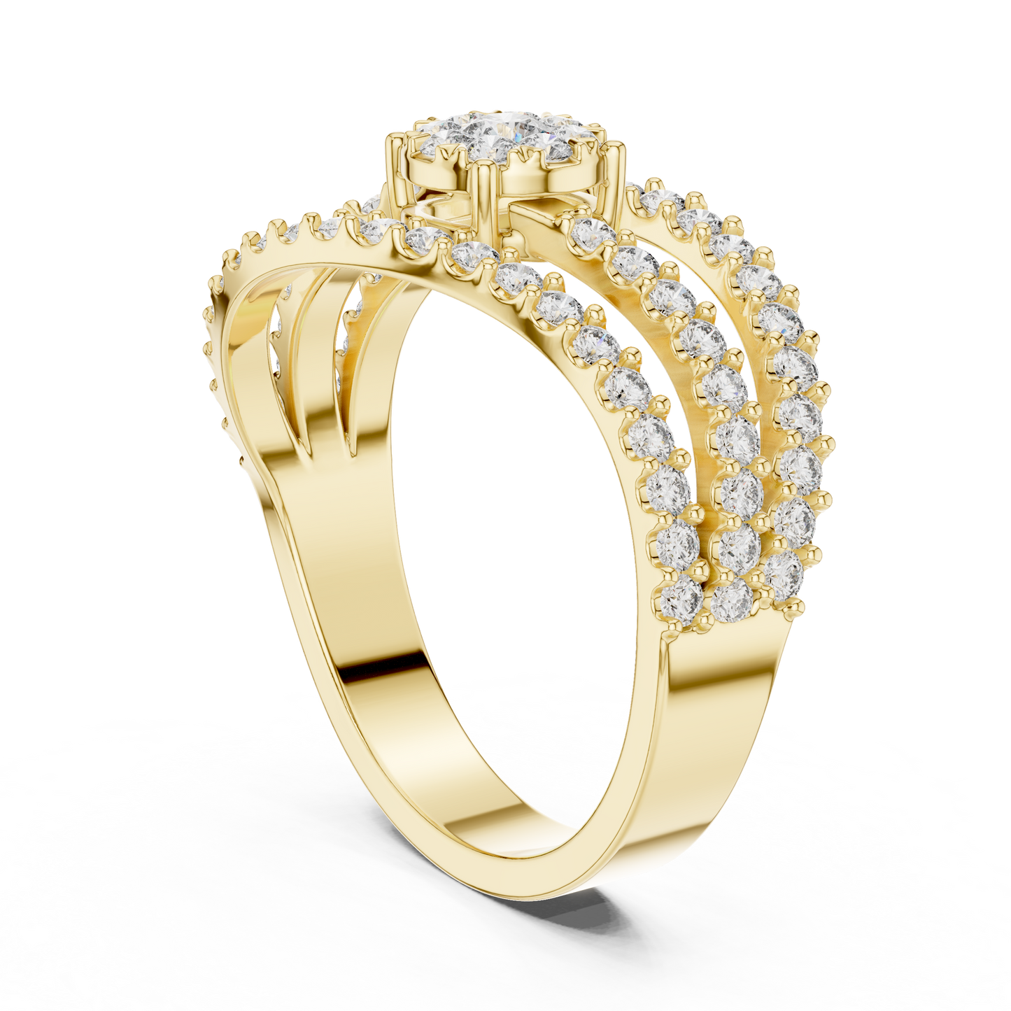 Round Halo Lab Grown Diamond Ring