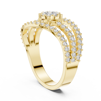 Round Halo Lab Grown Diamond Ring