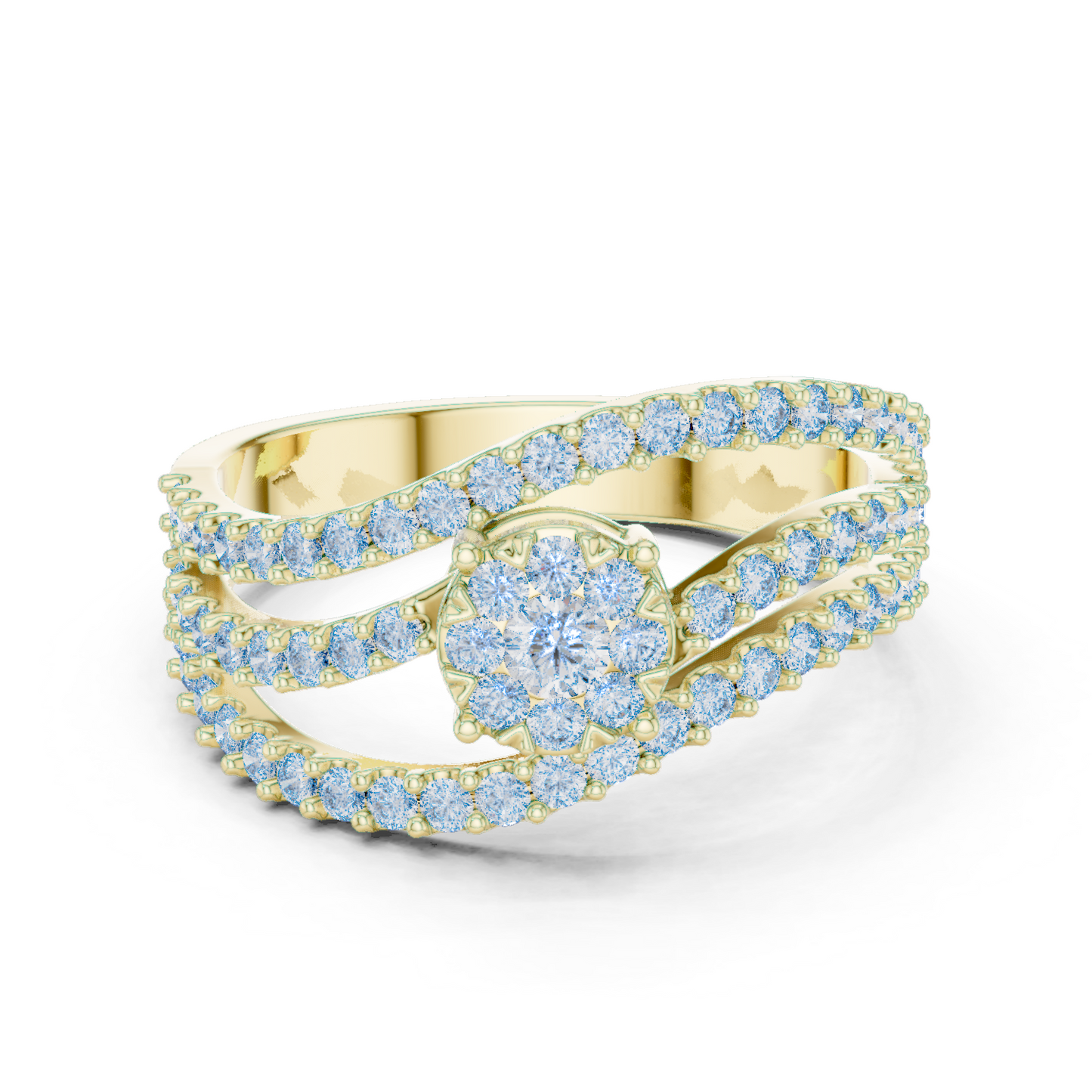 Round Halo Lab Grown Diamond Ring