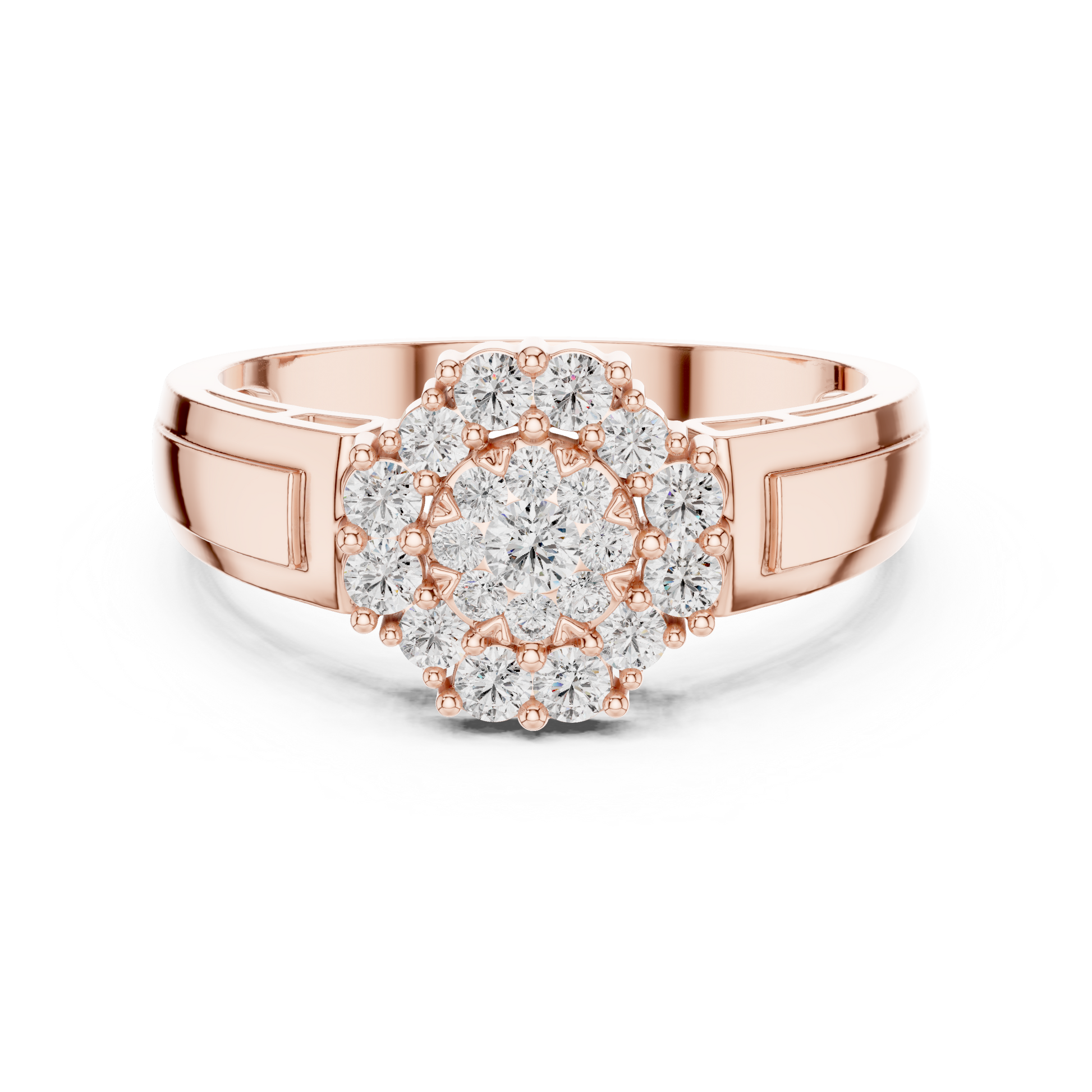 Round Halo Lab Grown Diamond Ring
