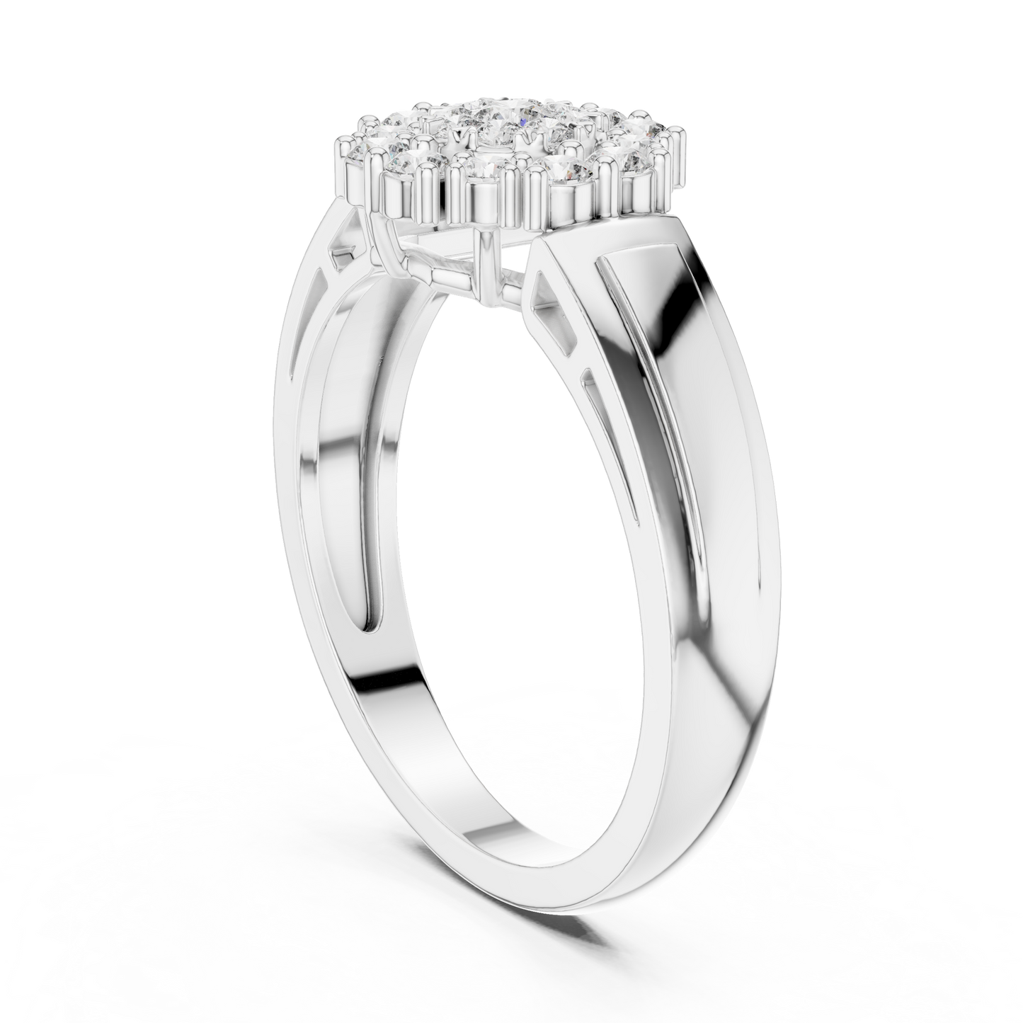 Round Halo Lab Grown Diamond Ring