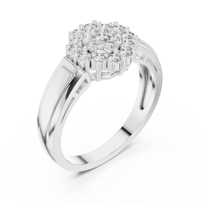 Round Halo Lab Grown Diamond Ring
