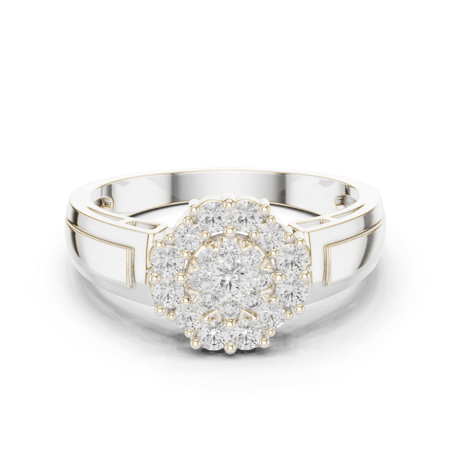 Round Halo Lab Grown Diamond Ring