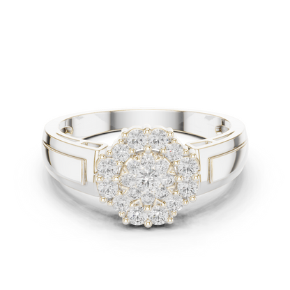 Round Halo Lab Grown Diamond Ring